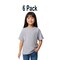 6 Pack Gildan Softstyle Youth Midweight Short Sleeve Crew-Neck T-Shirt for School, Sports & Everyday Wear Kids Tee